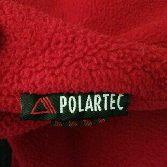 Woolrich Polartec red half button fleece, size XL - Picture 7 of 7